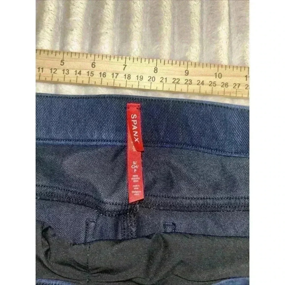 Spanx Jean-ish Ankle Denim Leggings Womens Size Small Blue Denim Pull On - Picture 5 of 8